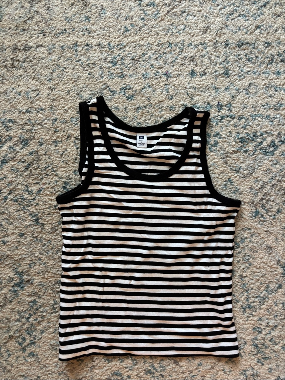 Black and White Stripe Tank
